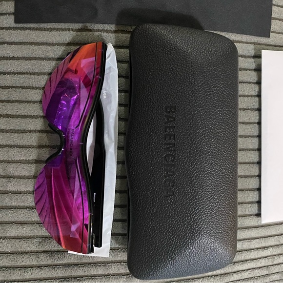 LIKE NEW💜RARE💜BALENCIAGA MIRRORED SUNGLASSES - Picture 8 of 15